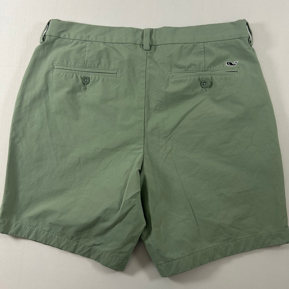 Vineyard Vines Performance Shorts Men 32 Green Grey Stretch Golf Chino Lot of 2 - Picture 4 of 16